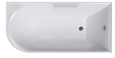 Ванна акриловая Grossman Cristal GR-2202R 170х75 пристенная прямоугольная с ножками